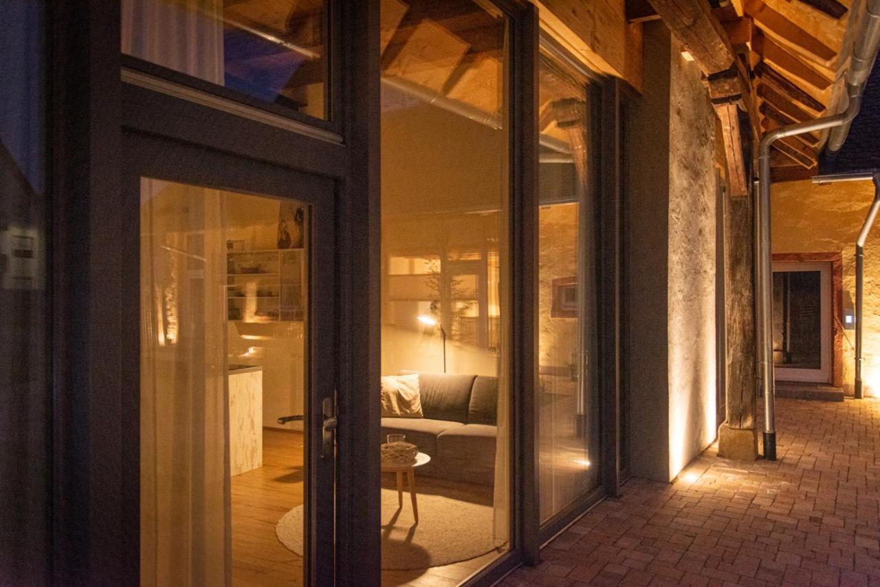 Baumgartners Dreiseithof - Historisch, Modern, Zentral Lägenhet Bad Krozingen Exteriör bild